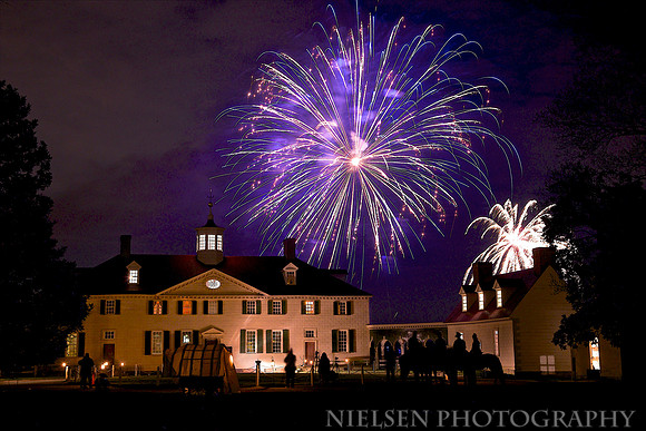Mount Vernon with Christmas Illuminations
